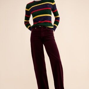 Citizens Of Humanity Dark Burgundy Flare Jeans